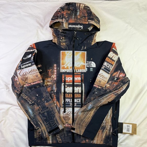Supreme The North Face Taped Seam Shell Jacket Times Square Size S